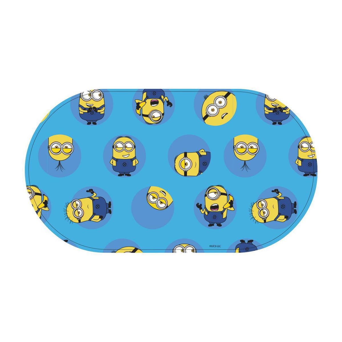 VAIS - Piso de Ducha Antideslizante Minions 39x69 cm PVC Celeste