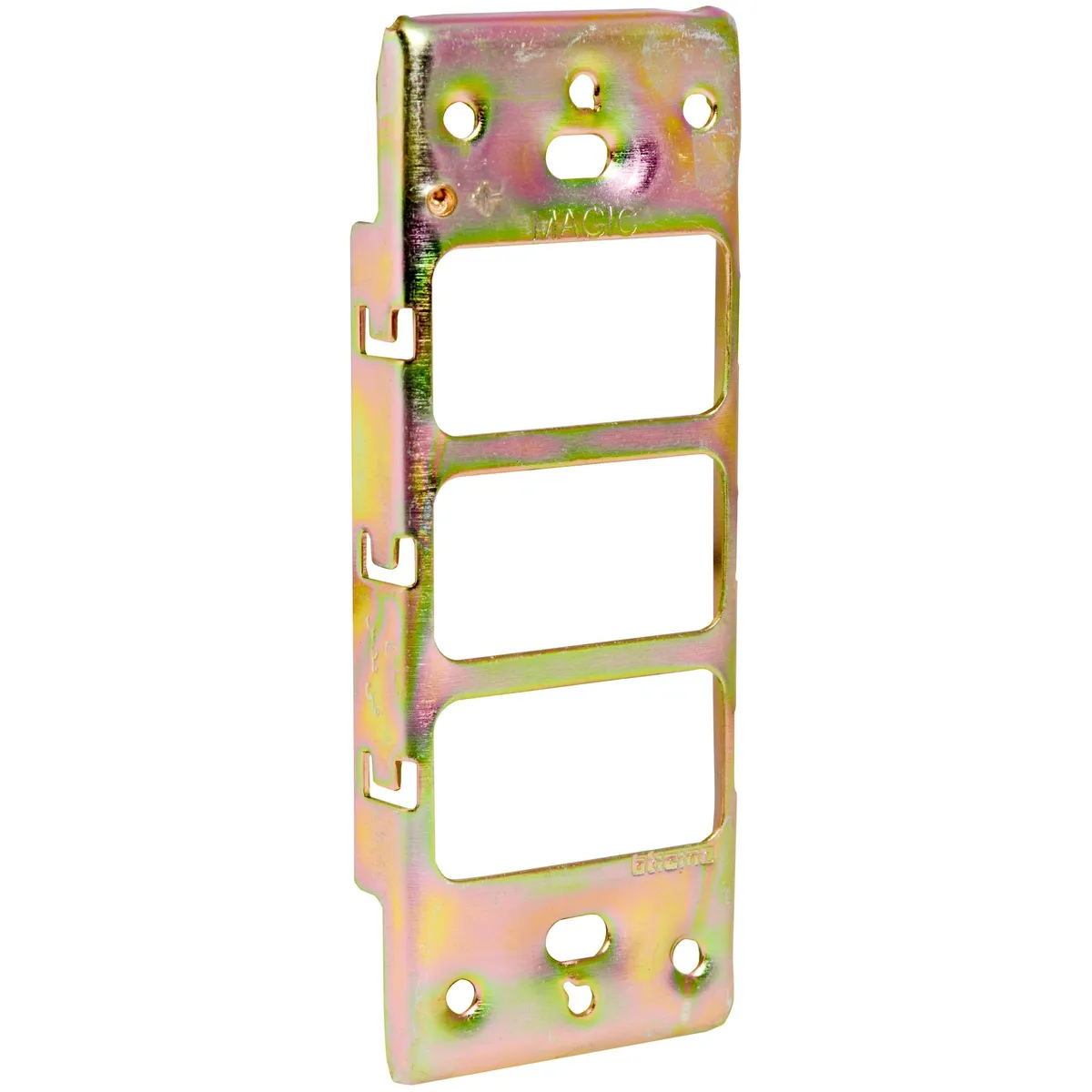 BTICINO - Soporte triple metálico para módulo Magic