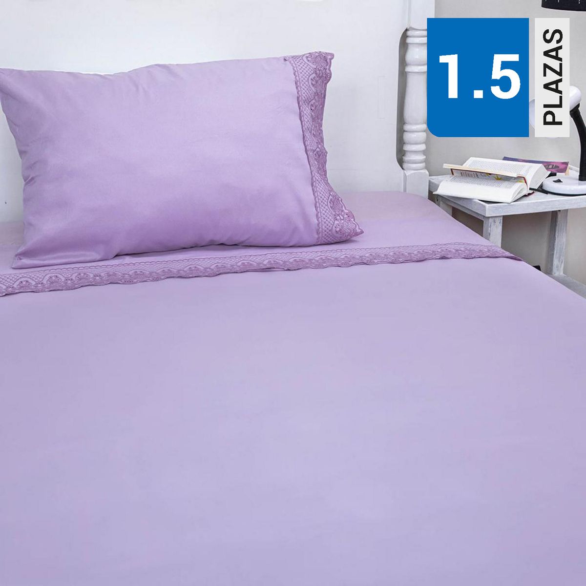 DORAL - Juego de Sábanas Broderie Santorini