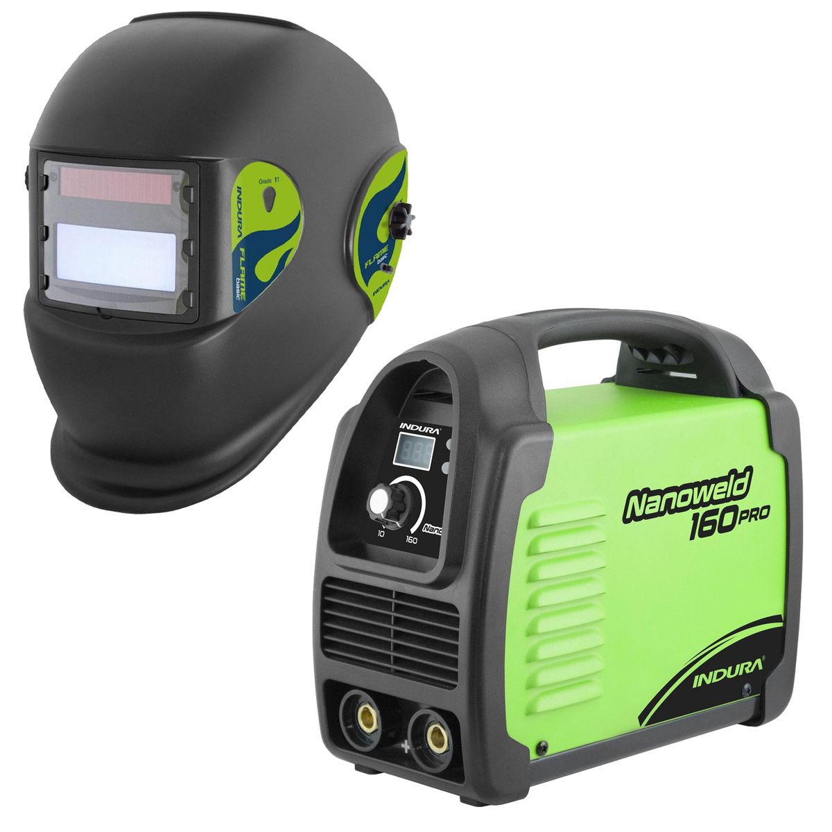 INDURA - Soldadora Arco Manual 160A+Máscara Fotosensible gdo11+Curso Online