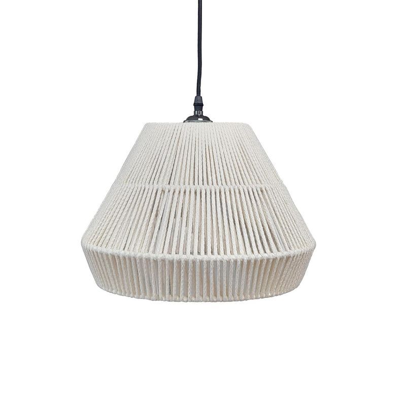 CONCEPT - Lámpara Colgante Koi Tela Beige 40 cm