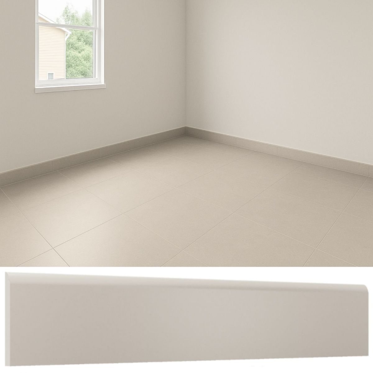 MERCURY - Guardapolvo 8X45 Cerámica Gris Mate