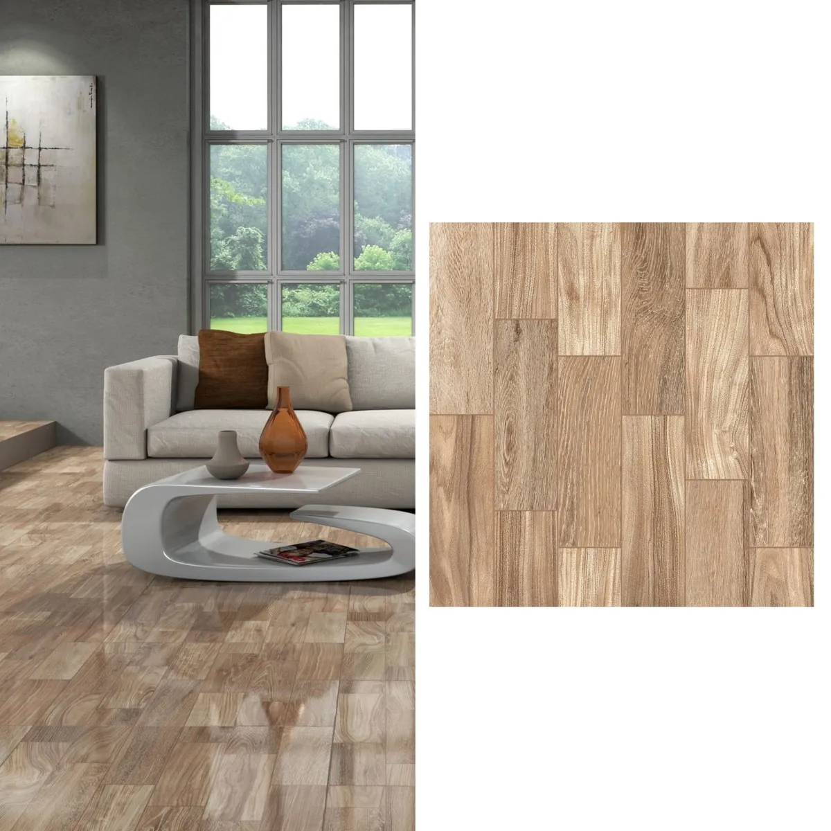 EMBRAMACO - Cerámica 60x60 cm Kaska Marrón 2.58 m2