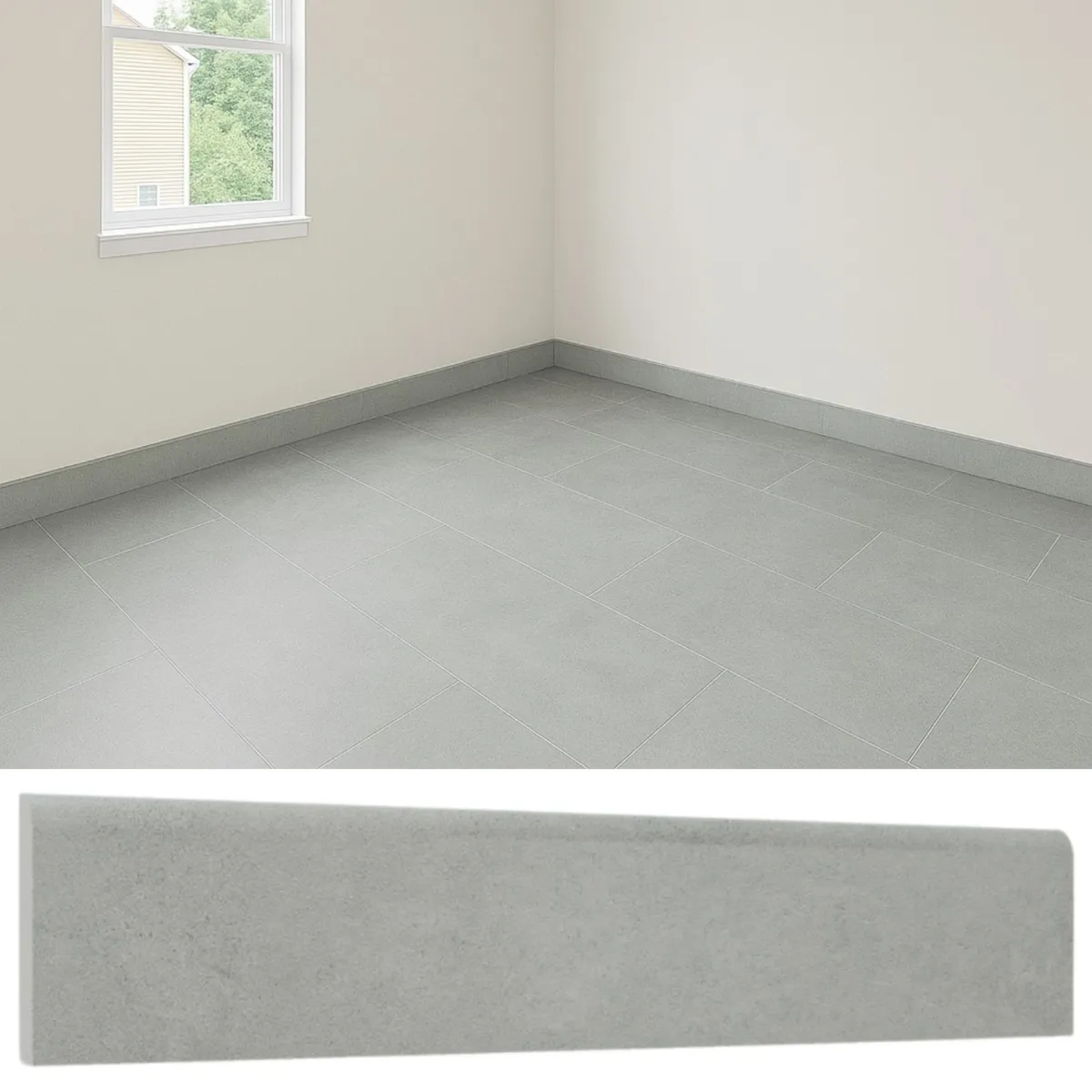 MERCURY - Guardapolvo 8x45 Cerámica Cemento Grey