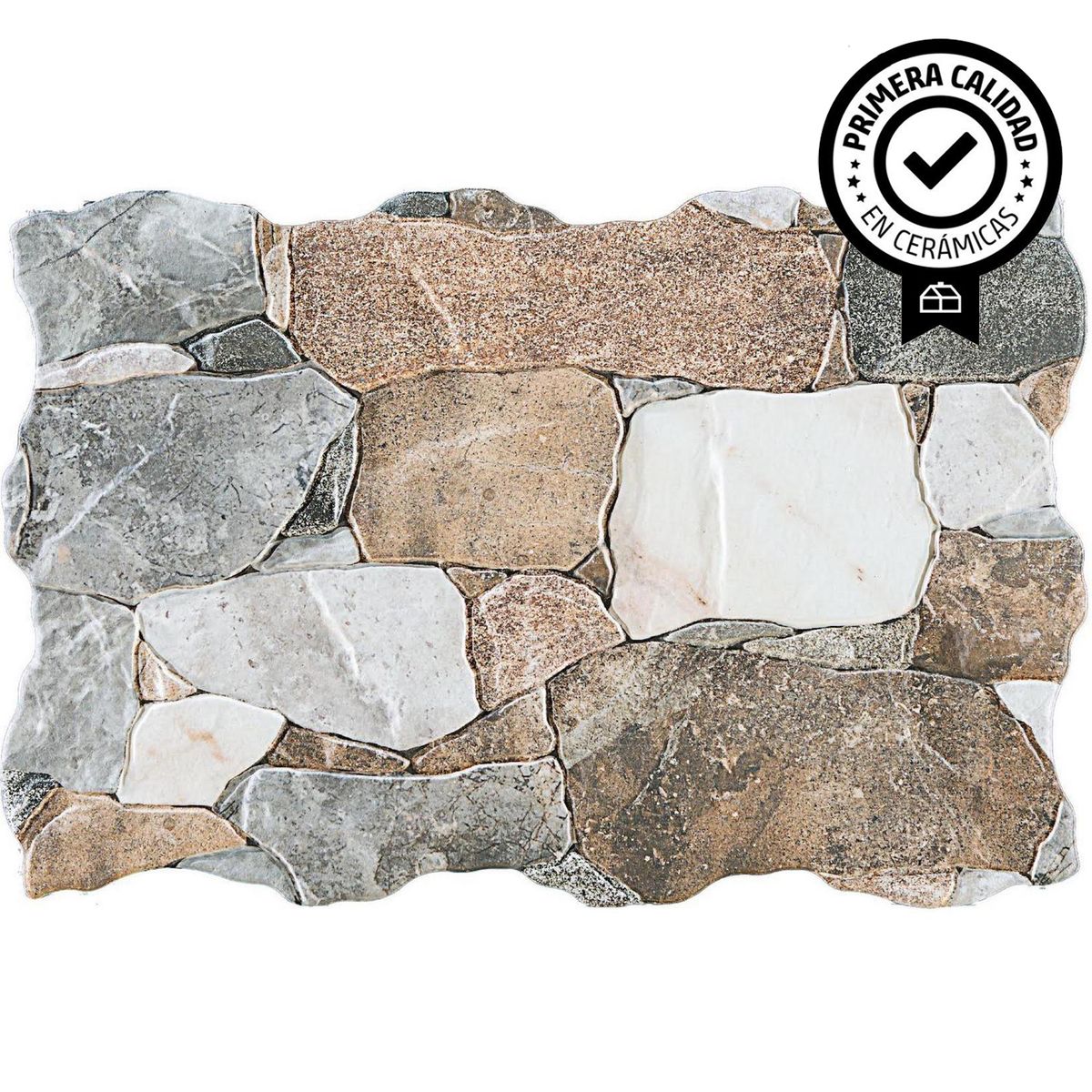 GENERICO - Cerámica Muro 34x50 cm Medellin Grafito 1.5 m2