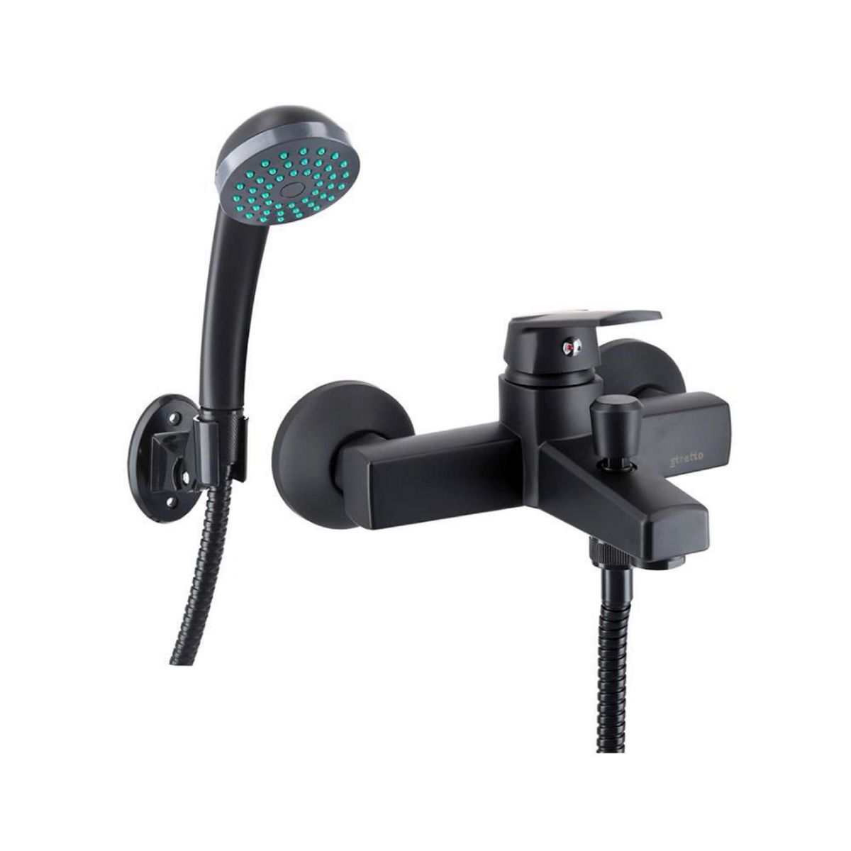STRETTO - Monomando Tina Ducha Modena Eco Negro