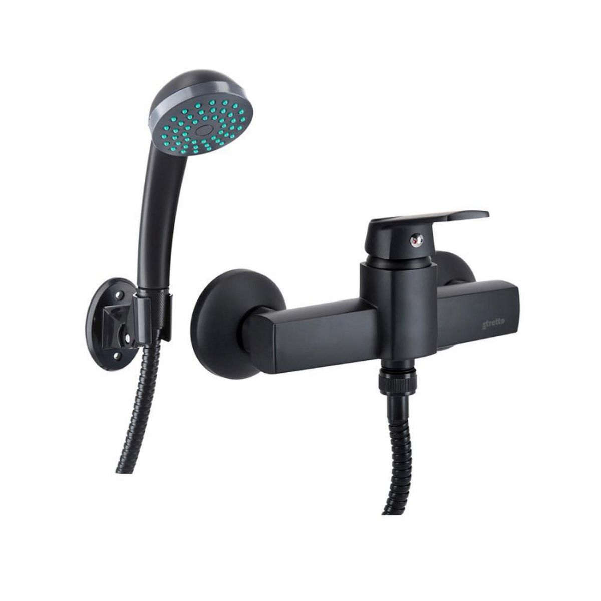 STRETTO - Monomando Ducha Modena Eco Negro