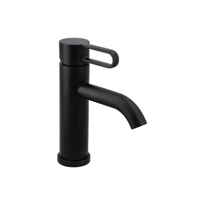 STRETTO - Monomando Lavamanos Rizzo Negro mate