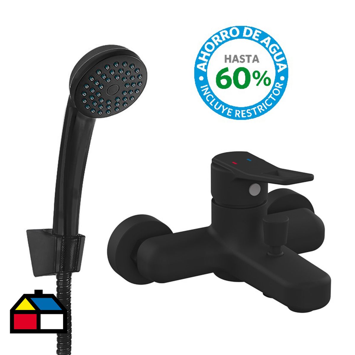 KARSON - Monomando Tina Ducha Atlanta Negro