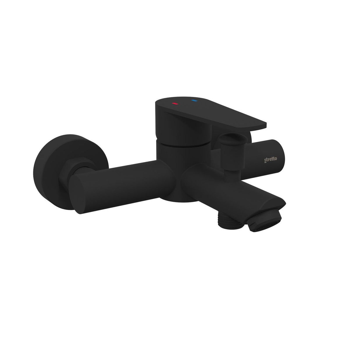 STRETTO - Monomando Tina Ducha Verceli Negro