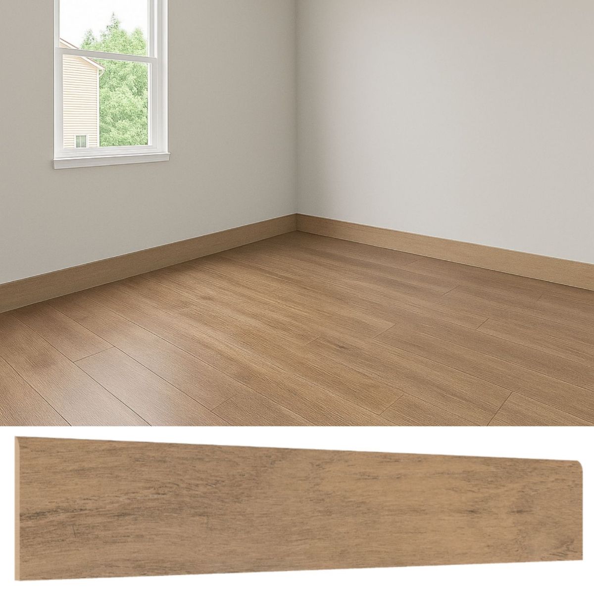 MERCURY - Guardapolvo 10X60 Porcelanato Madera Walnut