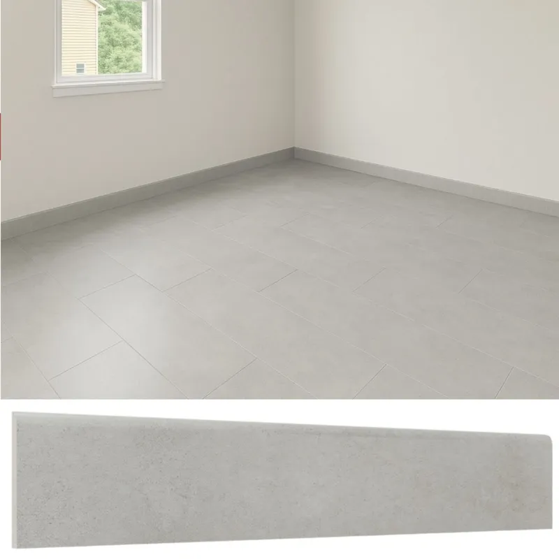MERCURY - Guardapolvo 10X60 Porcelanato Cemento Silver