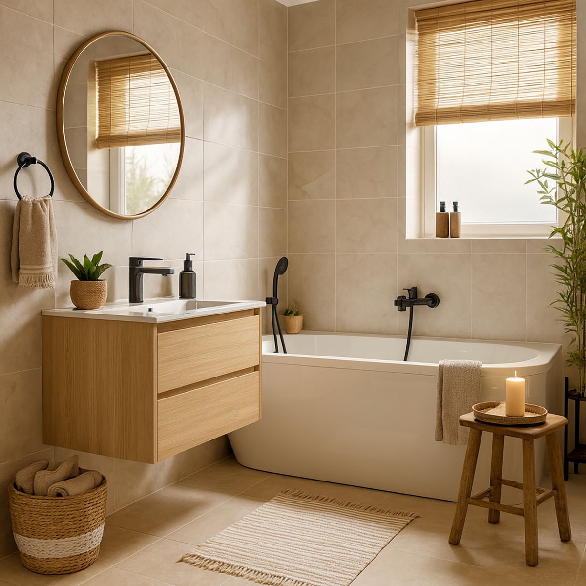 STRETTO - Monomando Lavamanos Tarento Negro