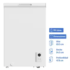 LIBERO - Freezer Horizontal 99 Litros Blanco LFH-101EC