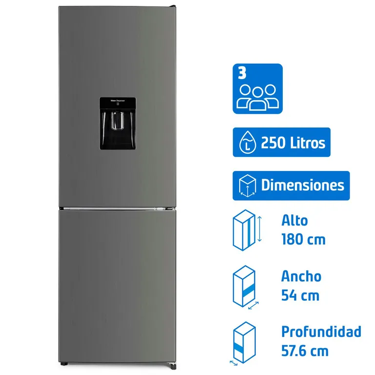 Refrigerador Bottom Freezer No Frost 250 Litros Inox LRB-281NFIW