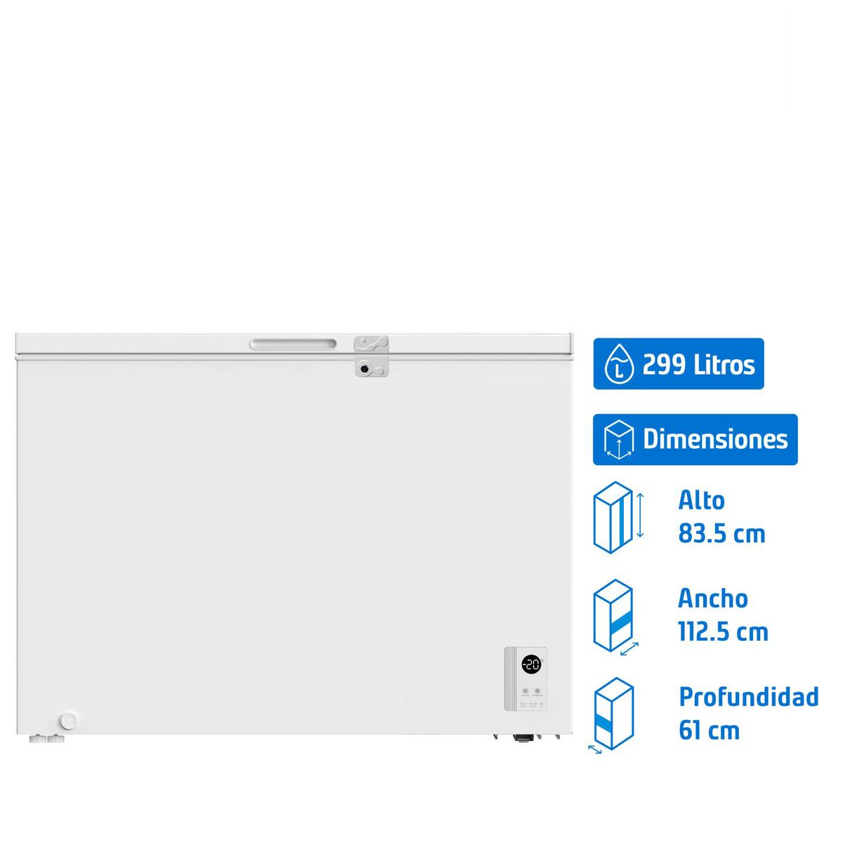 LIBERO - Freezer Control Electrónico Horizontal 299 Litros LFH-301EC