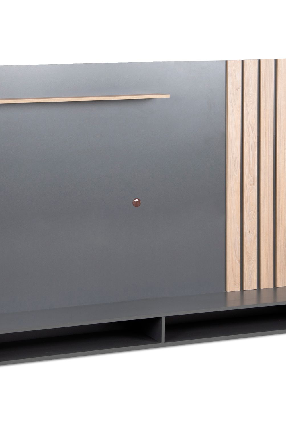 CIC - Panel TV Dalí Gris/Olmo Alpino 70 " 180x130x24,5 cm