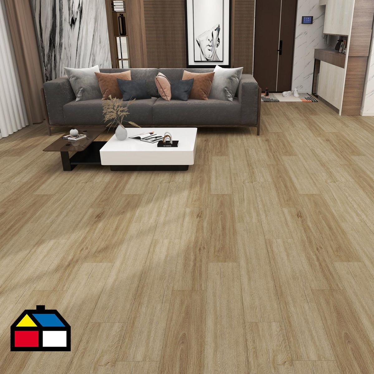 DIB - Piso Vinílico SPC 5 mm 230x1230 cm Eminent Natural 2.68 m2