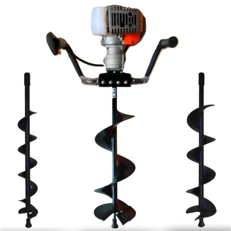 Ahoyadora Barreno Motor 52. 7 Cc Con 3 Brocas 10, 15 Y 20 Cm