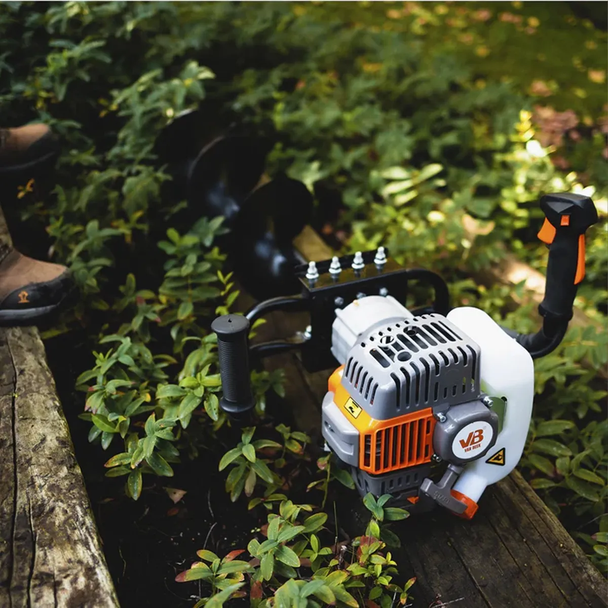 VAN BEEK - Ahoyadora Barreno Motor 52. 7 Cc Broca 20 Cm Jardinería