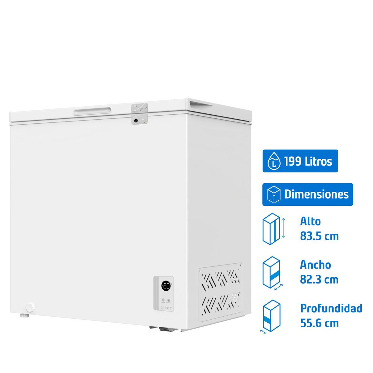 LIBERO - Freezer Control Electrónico Horizontal 199 Litros LFH-201EC