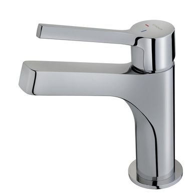 Monomando grifo de lavabo L diseo minimalista con acabado cromado brillante