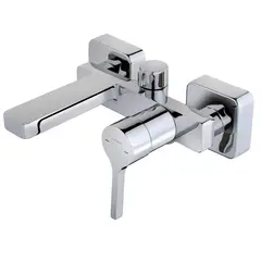 TEKA STROHM - Monomando grifo de baño ducha diseño minimalista con acabado cromado brillante