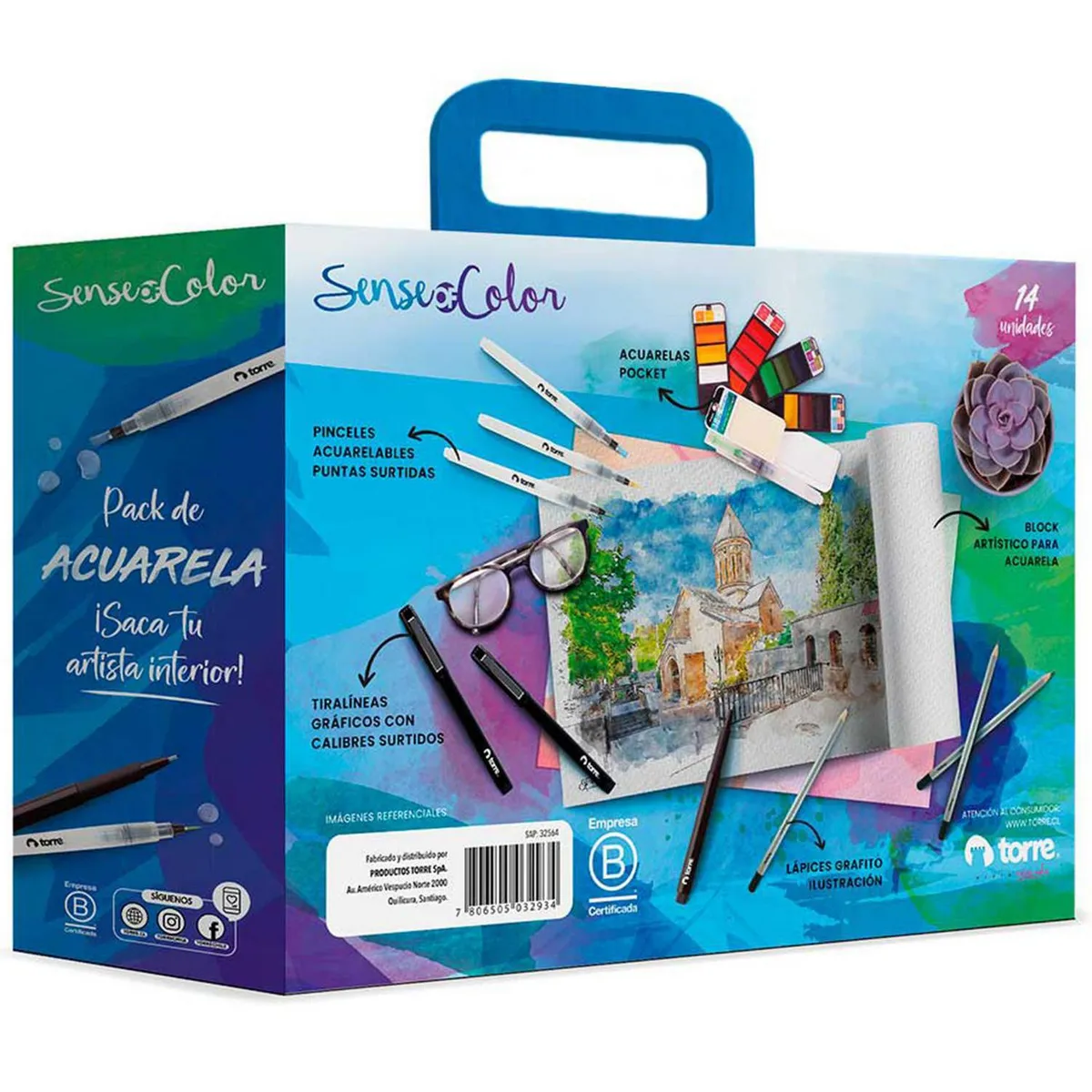TORRE - Box Sense of color pack de acuarela