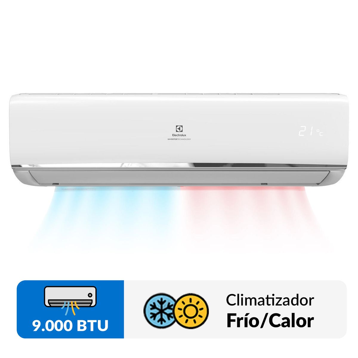 ELECTROLUX - Aire Acondicionado Split Inverter 9000 BTU