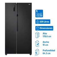 Refrigerador 2 Puertas Side by Side No Frost 509 Litros GS51MPD