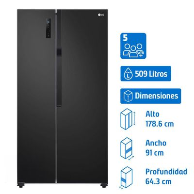 Lg Refrigerador 2 Puertas Side By Side No Frost 509 Litros