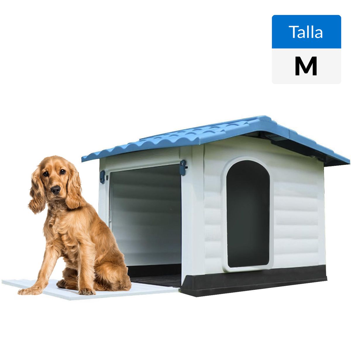PETWOOW - Casa para Perro 69x91x66 cm Blanca