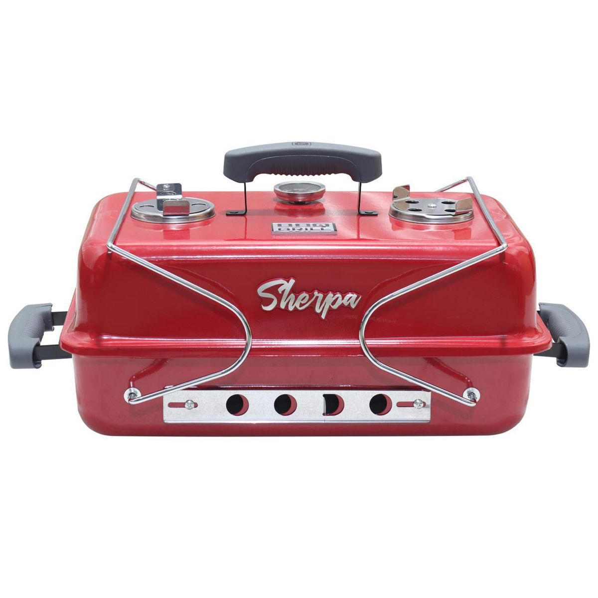 BBQ GRILL - Parrilla a Carbón Portátil Sherpa Roja Acero