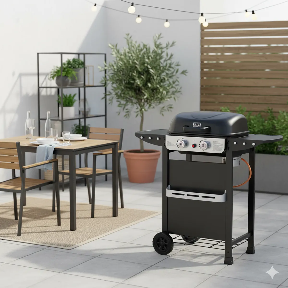 BBQ GRILL - Parrilla a Gas Denver Pro 2 Quemadores 