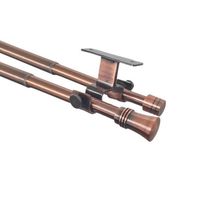 Set doble techo ext 16/19mm 120 - 210 terminación cónico cobre