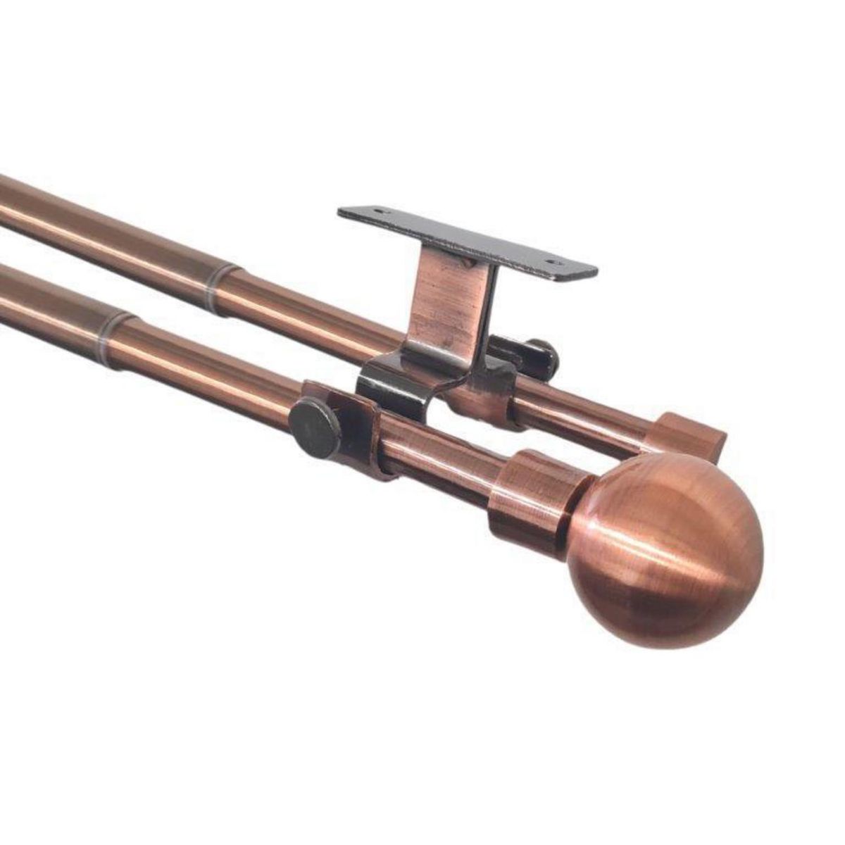 METALHSA - Set doble techo ext 16/19mm 120 - 210 terminación bola cobre