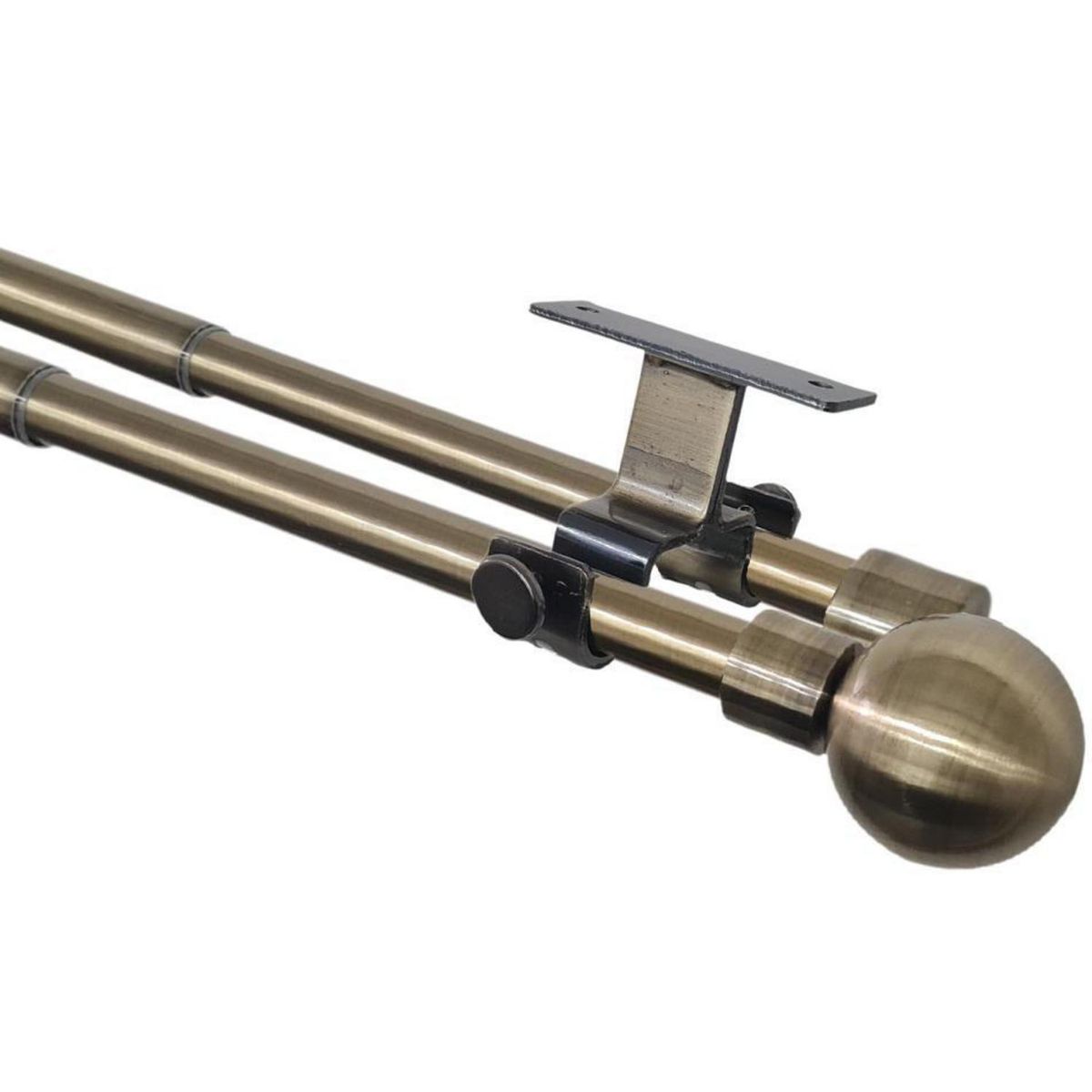 METALHSA - Set doble techo ext 16/19mm 170 - 320 terminación bola bronce