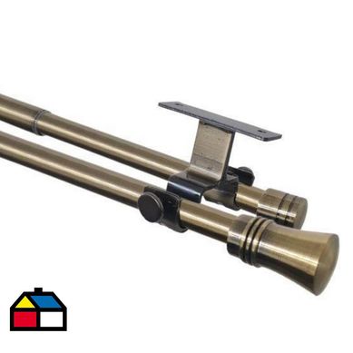 Set doble techo ext 16/19mm 170 - 320 terminacin cnico bronce