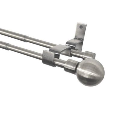 Set doble muro ext 16/19mm 120 - 210 terminacin bola satn