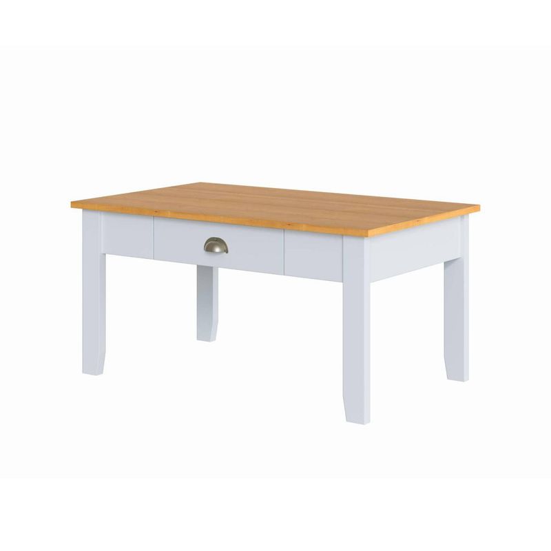 BE DESIGN - Mesa de centro Ludlow blanco miel