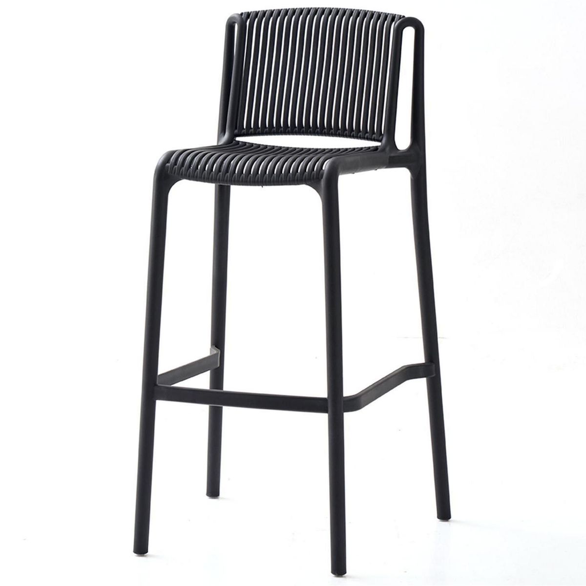 IDETEX - Silla Bar Verona Negro 100x51x47 cm