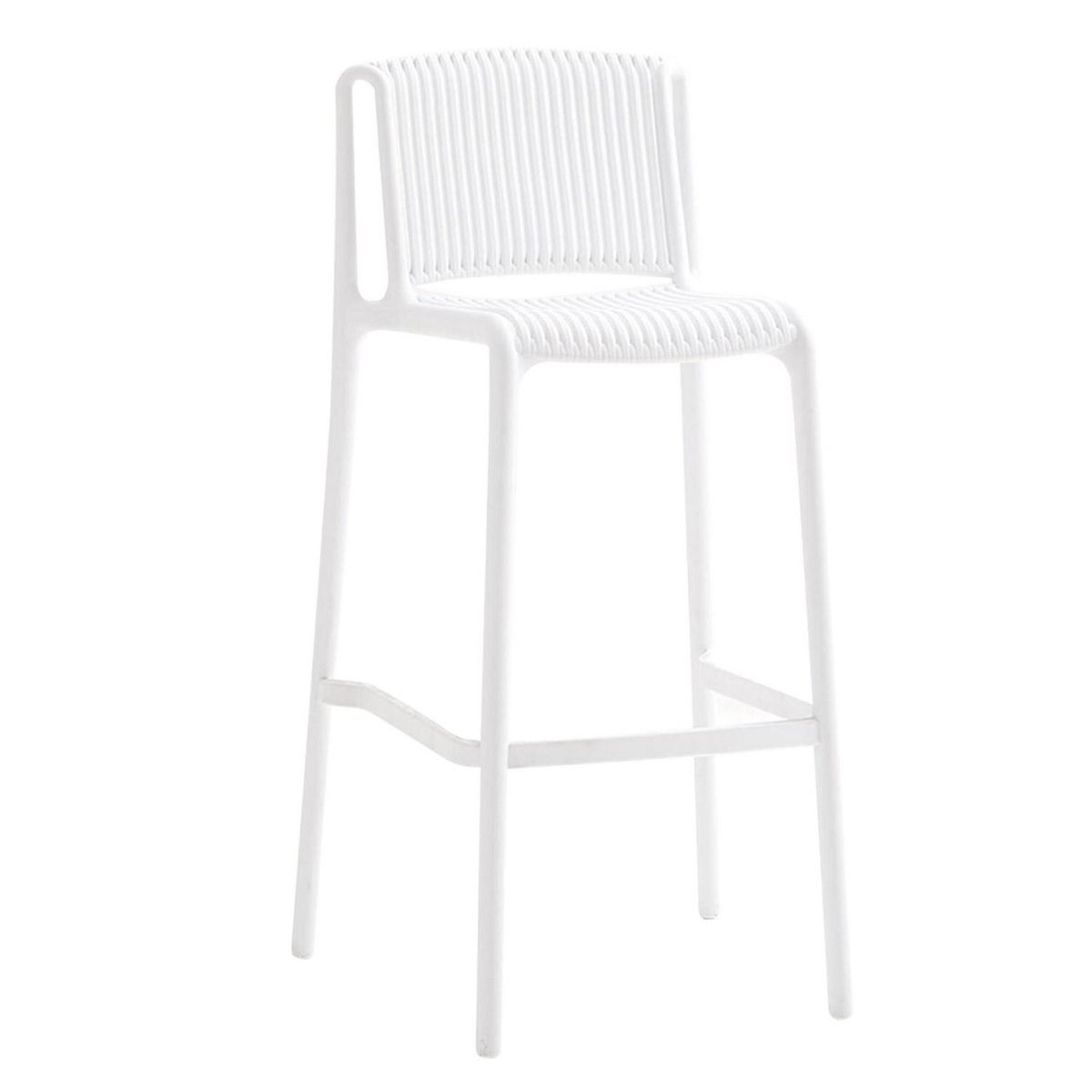 IDETEX - Silla Bar Verona Blanco 100x51x47 cm