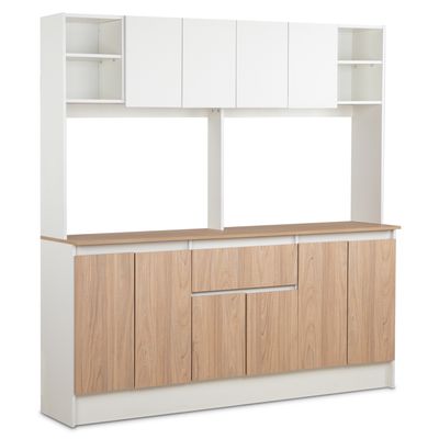 Imagen 2 del producto Mueble Cocina Modular 180X190X45 Cm Blanco Olmo Alpino Ibiza