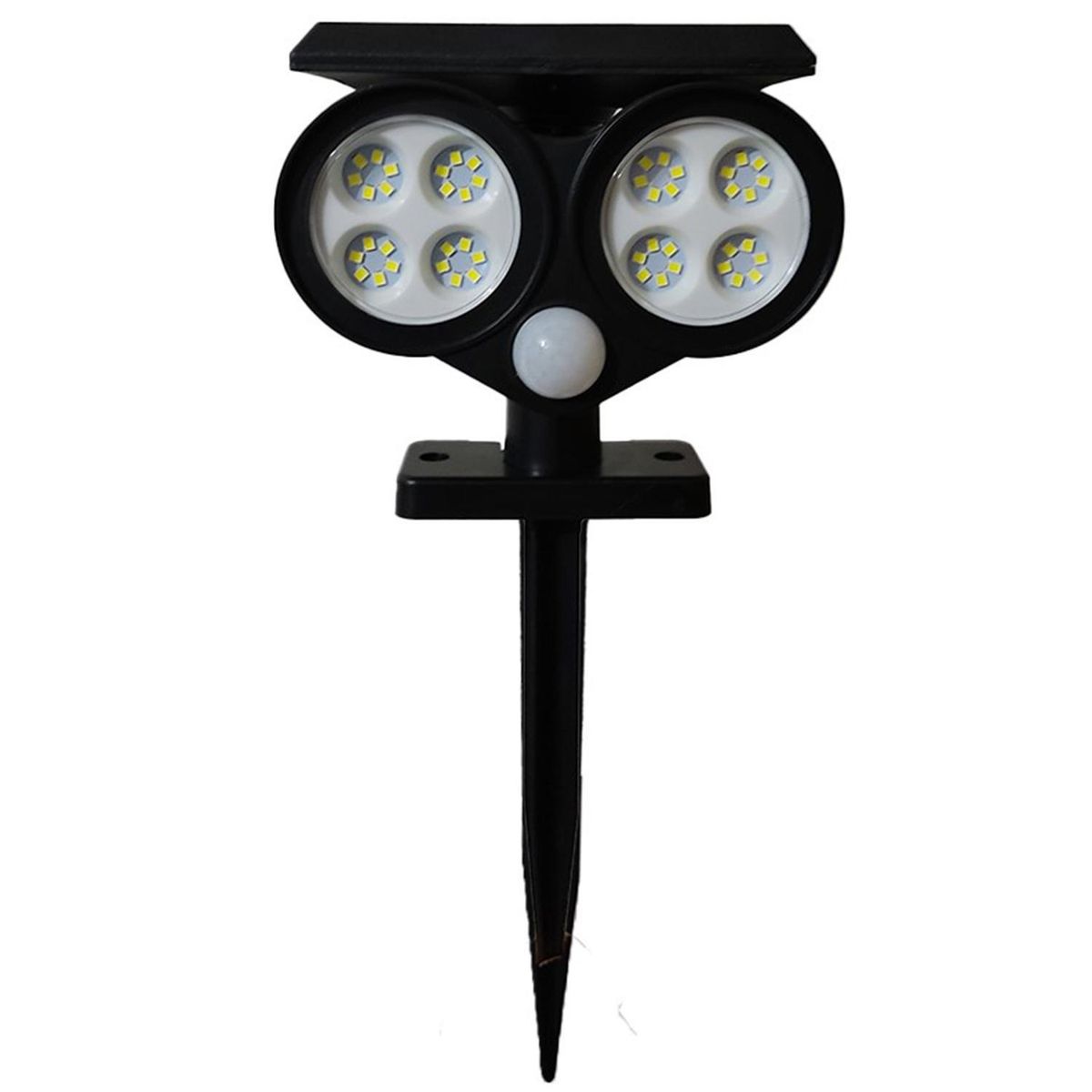 LEDZONE - Estaca Solar Led con Sensor 18 W IP 67 290 lm Luz Fría