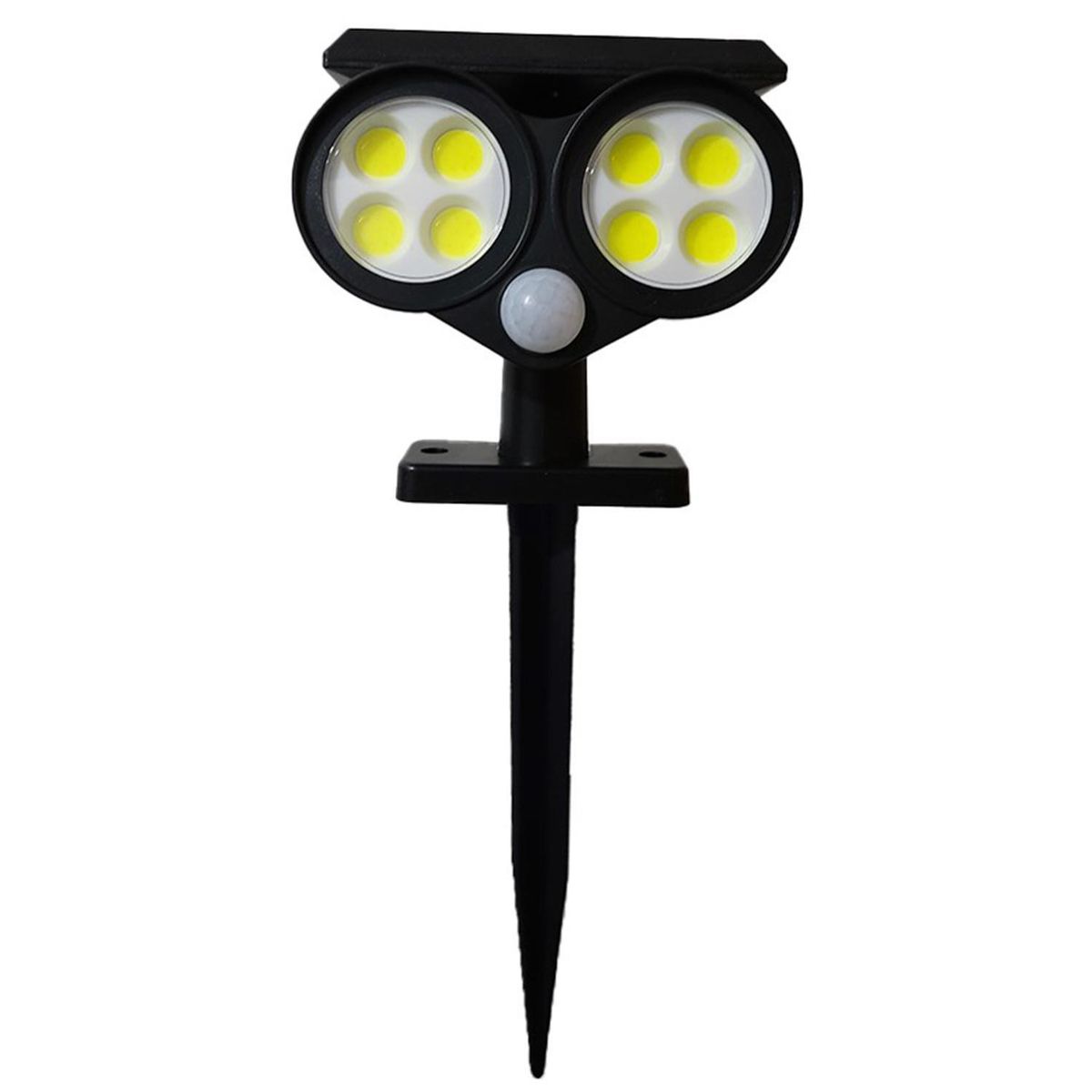 LEDZONE - Estaca Solar Led con Sensor 25 W IP 67 290 lm Luz Fría