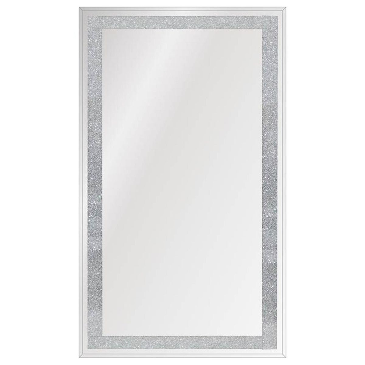 RONDA - Espejo Decorativo Forma Rectangular 60x120 cm Plateado Luxury