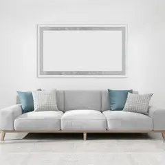 RONDA - Espejo Decorativo Rectangular 60x120 cm Plateado Luxury