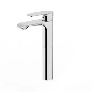 KLIPEN - Monomando lavamanos caño alto sin desague cromo