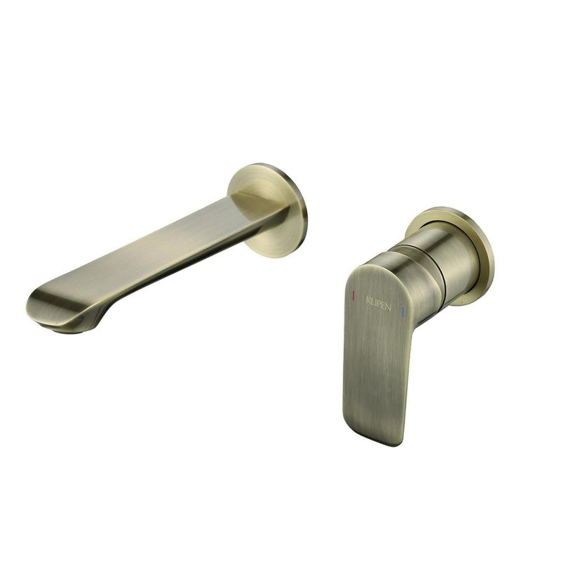KLIPEN - Grifo lavabo sobre pared antique bronze