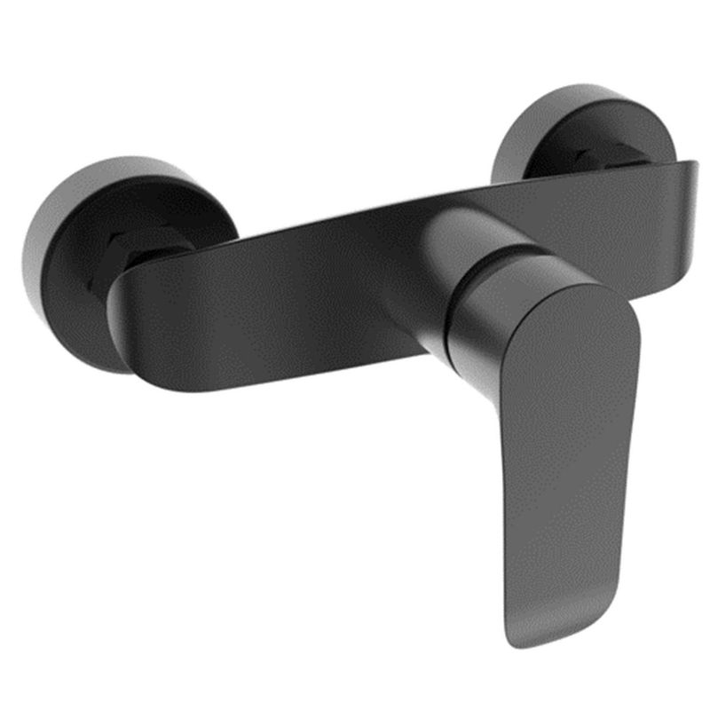 KLIPEN - Monomando receptaculo expuesto negro mate, no incluye set ducha